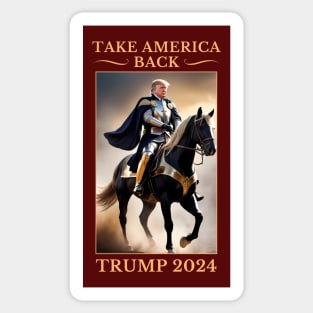 Donald Trump Medieval Knight 2024 Sticker